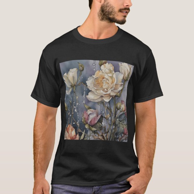 151 Schmelzen von Blume Surreal Art 3 T-Shirt (Vorderseite)