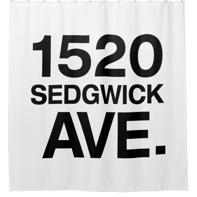 1520 SEDGWICK AVE. DUSCHVORHANG (Vorderseite)