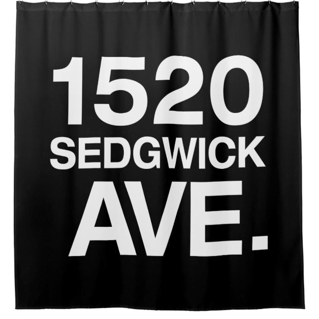 1520 SEDGWICK AVE. DUSCHVORHANG (Vorderseite)