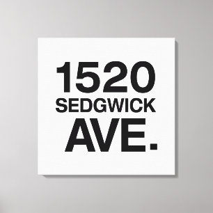 1520 SEDGWICK AVE. LEINWANDDRUCK