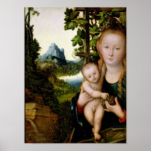 1525, Madonna und Kind Poster