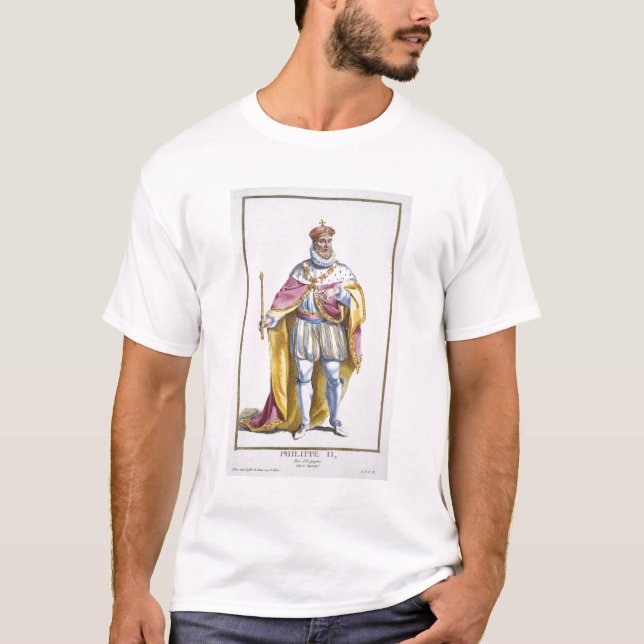 (1527-98) König Philip-II Spanien von 'Receuil De T-Shirt (Vorderseite)