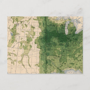 153 Körner/Quadratmeilen Postkarte