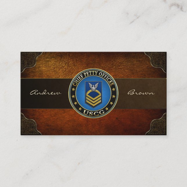 [154] CG: Chief Petty Officer (CPO) Visitenkarte (Vorderseite)