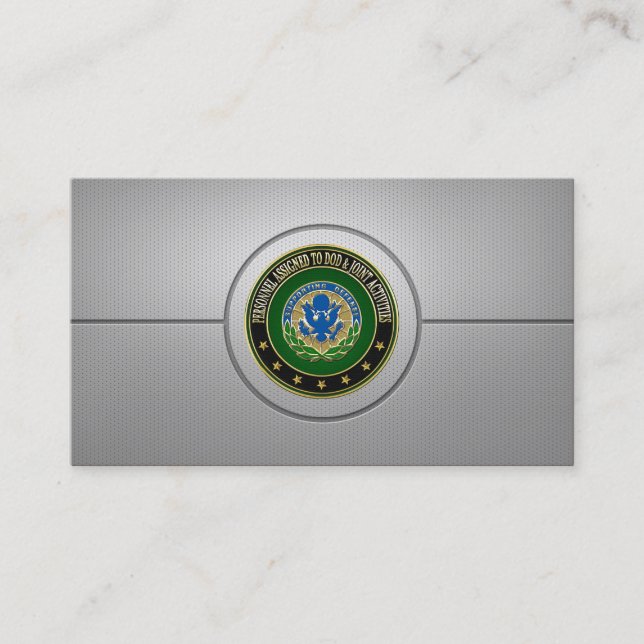 [154] DOD u. Sonderausgabe gemeinsame Tätigkeiten Visitenkarte (Vorderseite)