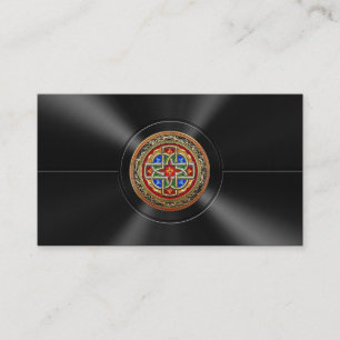 [154] Keltisches Kreuz [Gold+Email] Visitenkarte
