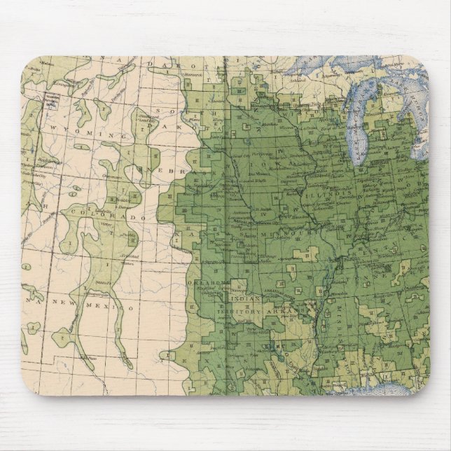 154 Mais/Quadratmeile Mousepad (Vorne)