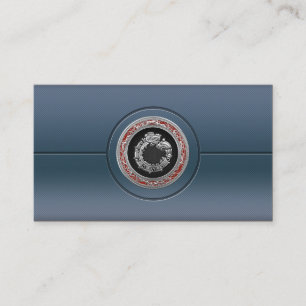 [154] Serpent God Quetzalcoatl [Silber] Visitenkarte