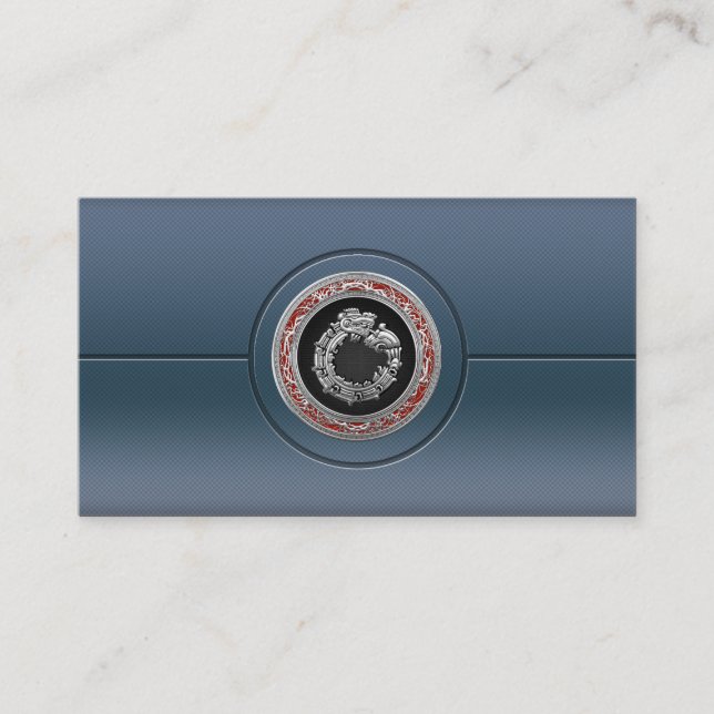 [154] Serpent God Quetzalcoatl [Silber] Visitenkarte (Vorderseite)