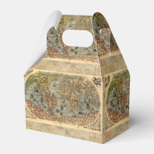 1565 Forlani AntiquevWeltkarte Renaissance Geschenkschachtel