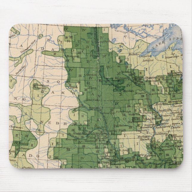 156 Weizen/Quadratmeilen Mousepad (Vorne)
