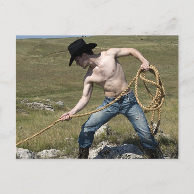 15807-RA Cowboy Postkarte (Vorderseite)
