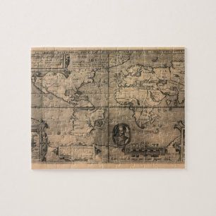 1581 Antique World Map von Nicola van Sype