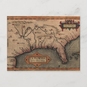 1584 La Florida Karte Postkarte