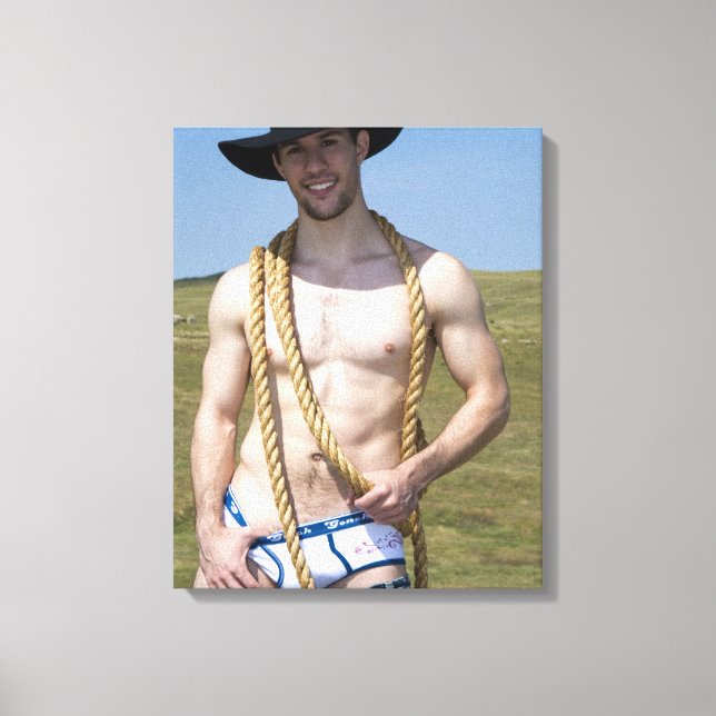 15867-RA Cowboy Leinwanddruck (Vorderseite)