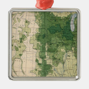 158 Oats/sq Meile Silbernes Ornament