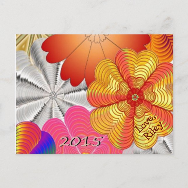 15.05.1.Mom.POSTCARD.BUTTERFLY.riley Postkarte (Vorderseite)