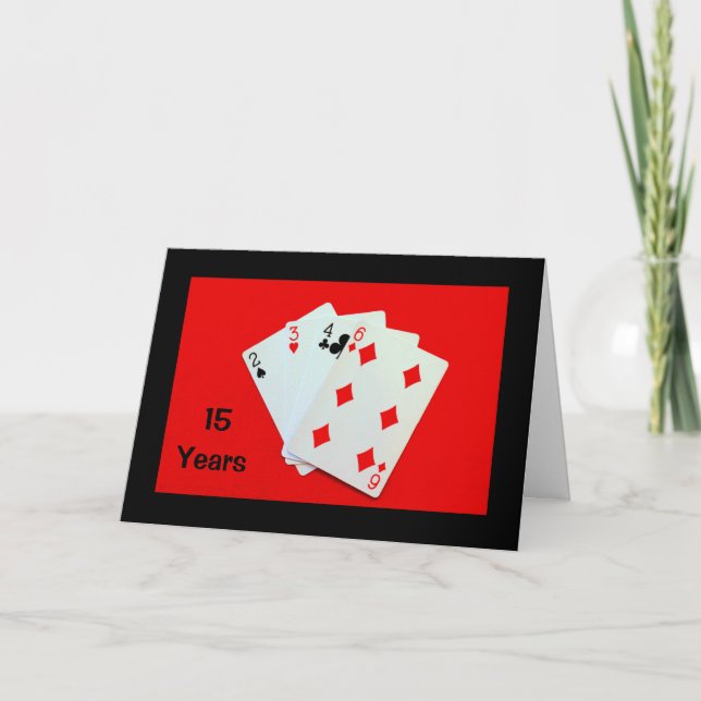 15 Ans C'est Important ! Carte d'anniversaire (Devant)