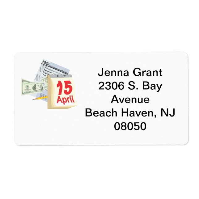 15. April - Etikett (Vorne)