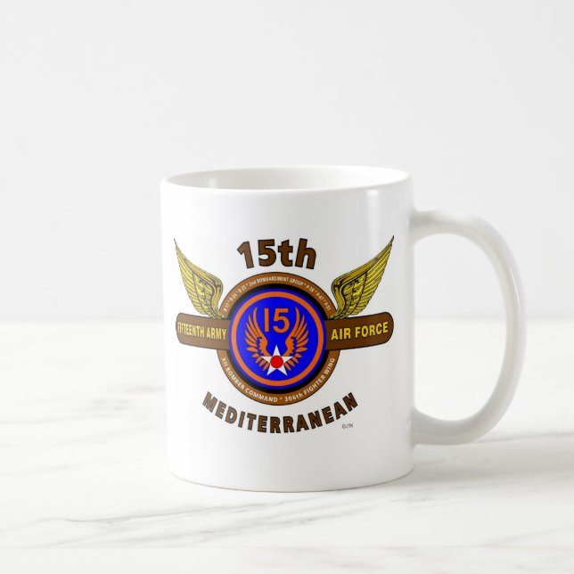 15. ARMEE-LUFTWAFFE "ARMEE-FLIEGERKORPS" WW II KAFFEETASSE (Rechts)