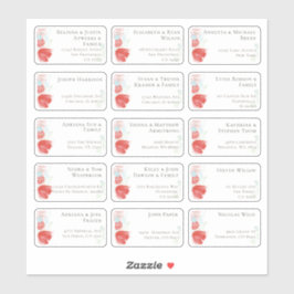 15 Aufkleber für den Namen eines Hochzeitgästen