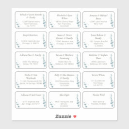 15 Aufkleber für den Namen eines Hochzeitgästen