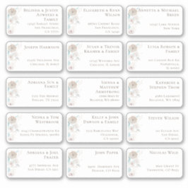 15 Aufkleber für den Namen eines Hochzeitgästen