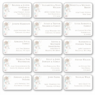 15 Aufkleber für den Namen eines Hochzeitgästen