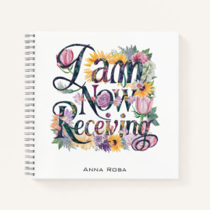 *~* 15 Blume ICH ERHALTE JETZT AP85 Manifesting Notizbuch