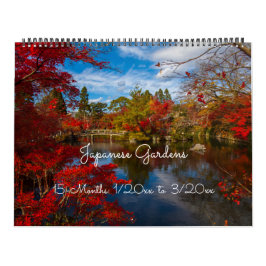 15 calendrier mural des jardins 2019 de Japonais