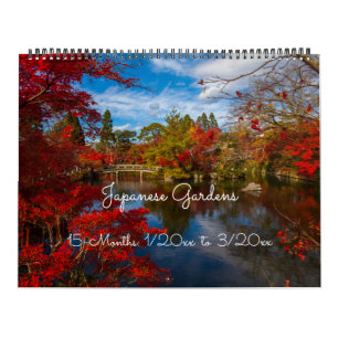 15 calendrier mural des jardins 2019 de Japonais