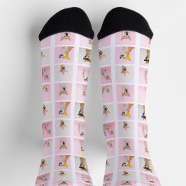 15 Collage Fun Foto Geschenk Custom Personalisiert Socken