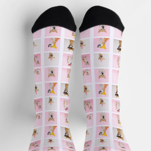 15 Collage Fun Foto Geschenk Custom Personalisiert Socken