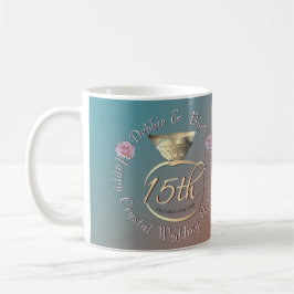 15. Crystal Wedding Anniversary Kaffeetasse
