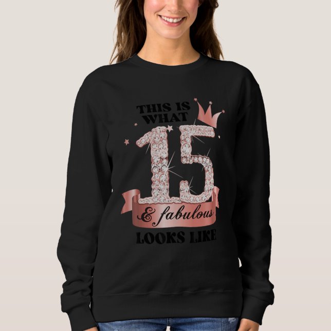 15 & Fabulous I Rose And White Party Group Candid  Sweatshirt (Vorderseite)