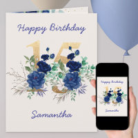 15. Geburtstag Blumennummer 15 Personalisiert