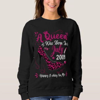 15. Geburtstag High Heel eine Königin wurde Gebore Sweatshirt