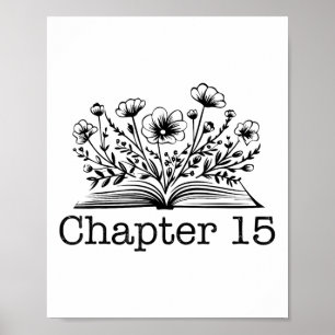 15. Geburtstag Kapitel 15 Lesen Buch Lover 15 Yea Poster