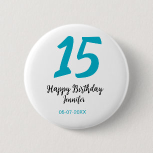 15. Geburtstag quiencenera fügen Datum Jahr blauen Button