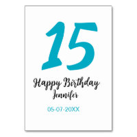 15. Geburtstag quiencenera fügen Datum Jahr blauen