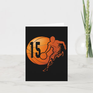 15. Geburtstag Spaß Bysketbyll Lover 15 Jahre alt  Karte