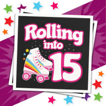 15. Geburtstagsroller Skaten 15 Jahre alter Skate