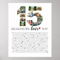 15 Gründe, warum ich Ihnen Foto Montage Poster Lie