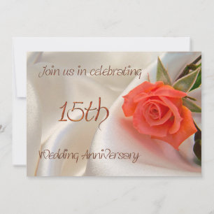 15. Hochzeitstag Party Einladung