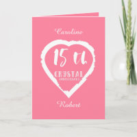 15. Hochzeitstag traditionelles Kristall