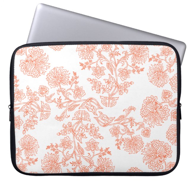 15-Inch Laptop Sleeve – Floral & Gradient Grain  (Vorderseite)
