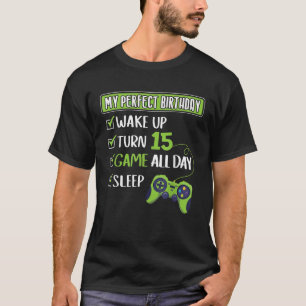 15 Jahre alt Gamer 15. Perfektes Gaming für T-Shirt