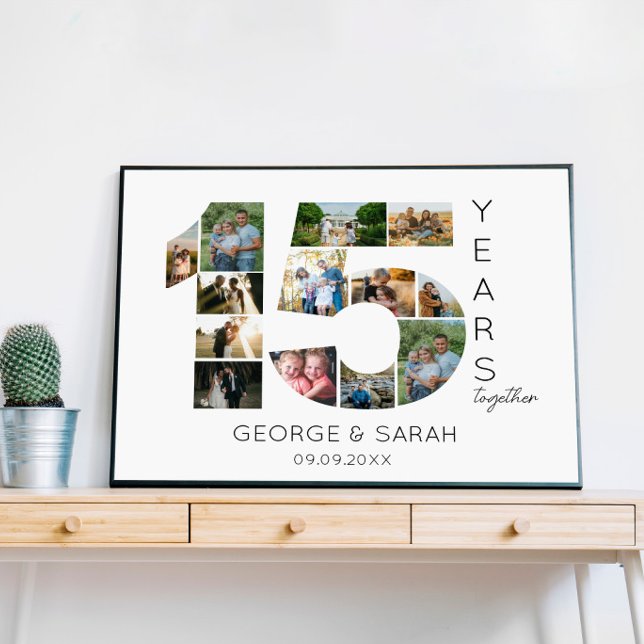 15 Jahre gemeinsam Hochzeitstag 13 Foto Poster (Von Creator hochgeladen)