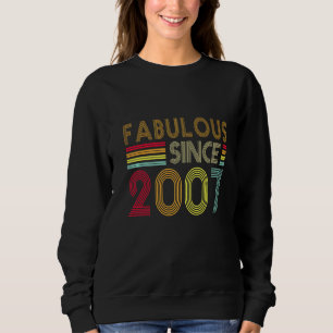 15 Jahre Old Retro Fabulous 2007 Editon 15th Bday Sweatshirt