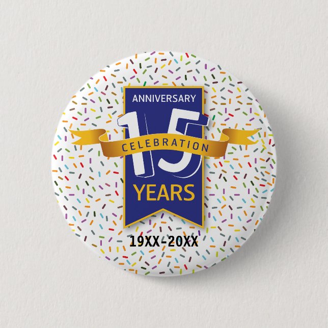 15. JAHRESdesign Button (Vorderseite)